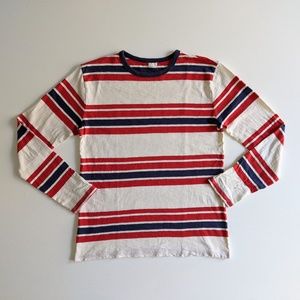 Crewcuts Red, Navy Stripe Long Sleeve T-shirt - 14
